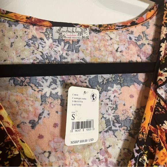 Free People NWT Heat Wave Bodysuit Midnight Combo Size Small - Picture 10 of 11